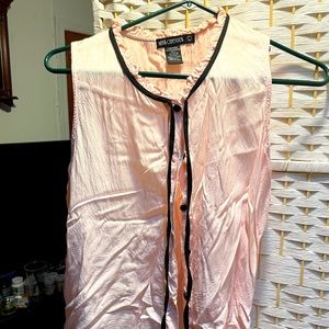 Miss Chievous Pastel Pink Sleeveless Blouse
